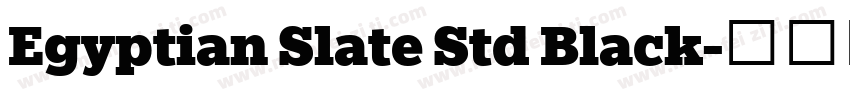 Egyptian Slate Std Black字体转换